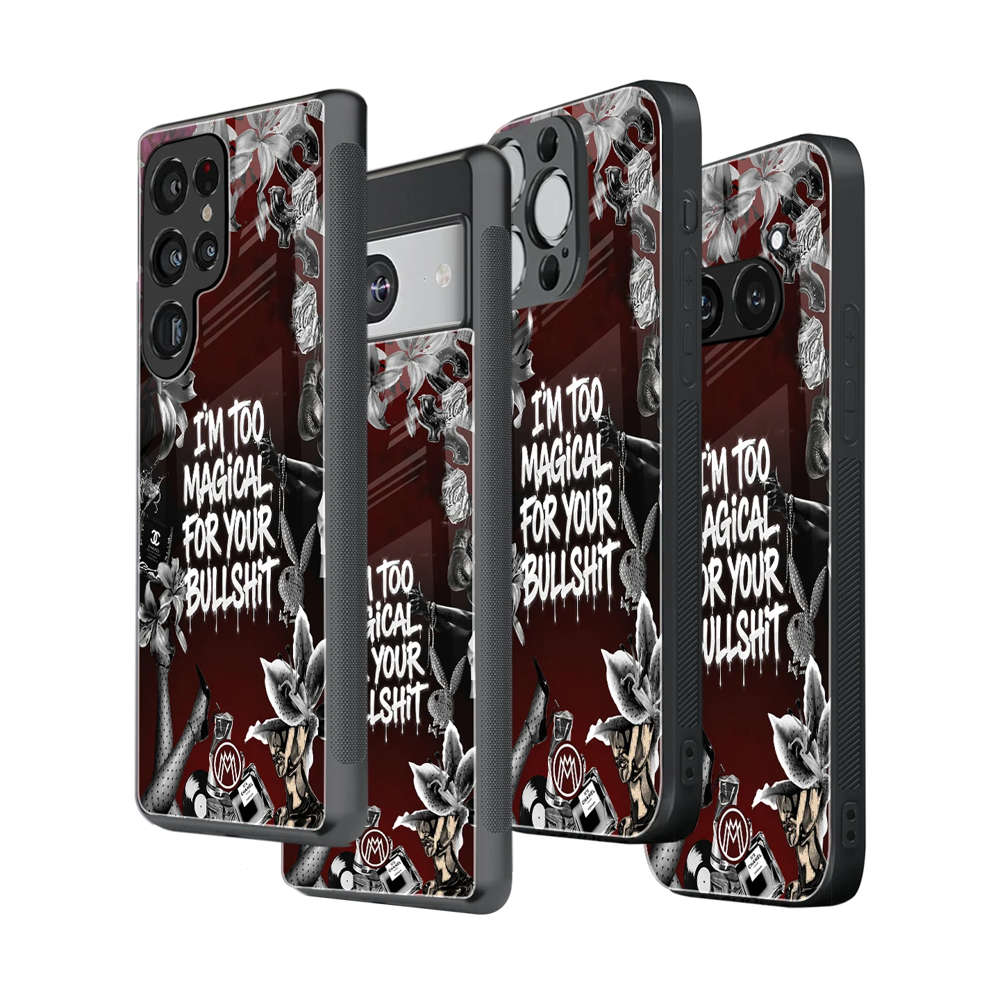 Stylish Glass Back Case for All Smartphones iPhone, Samsung, OnePlus, Pixel, Redmi, Oppo, Vivo, Motorola