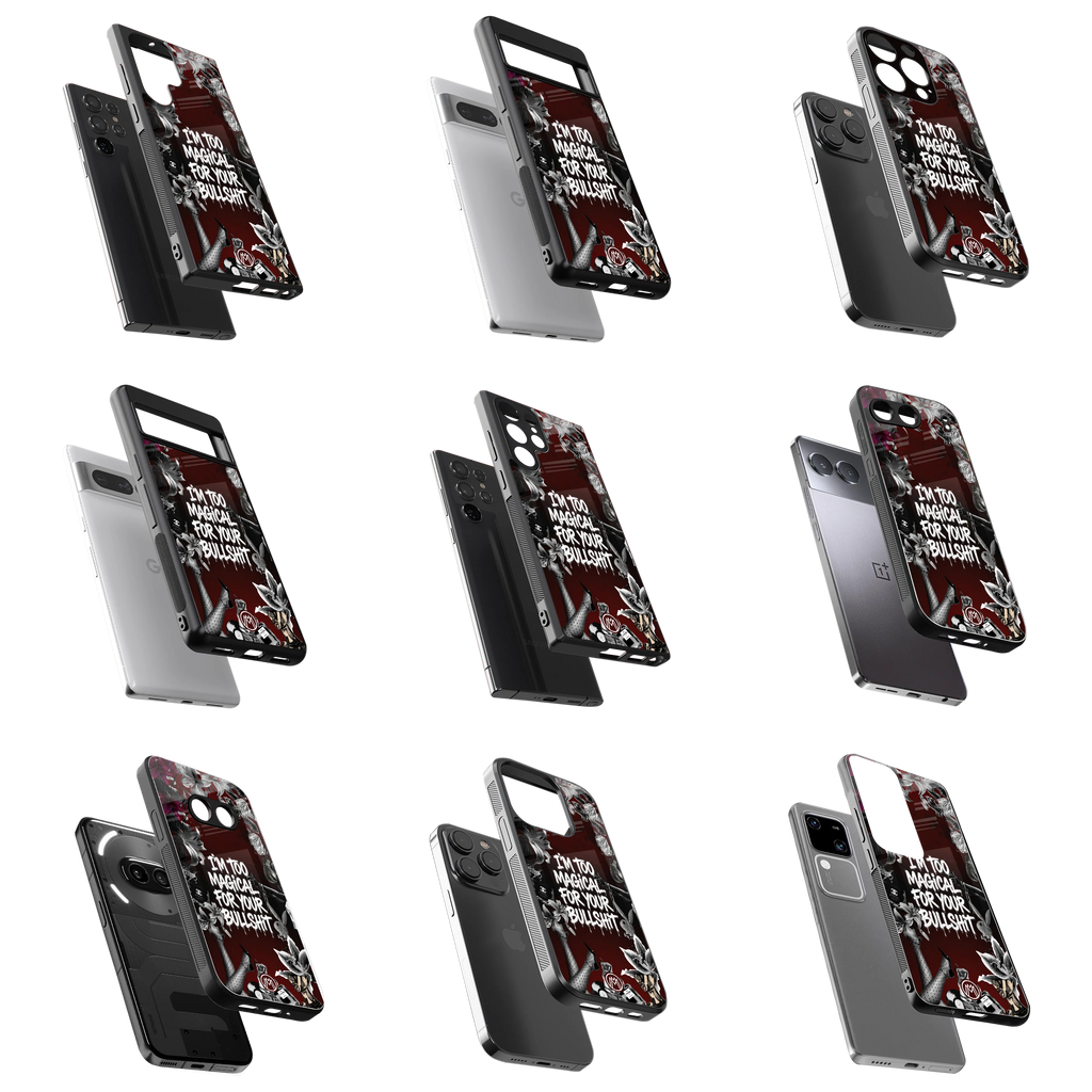 Durable Glass Back Mobile Case for iPhone, Samsung, OnePlus, Google Pixel, Redmi, Vivo, Oppo
