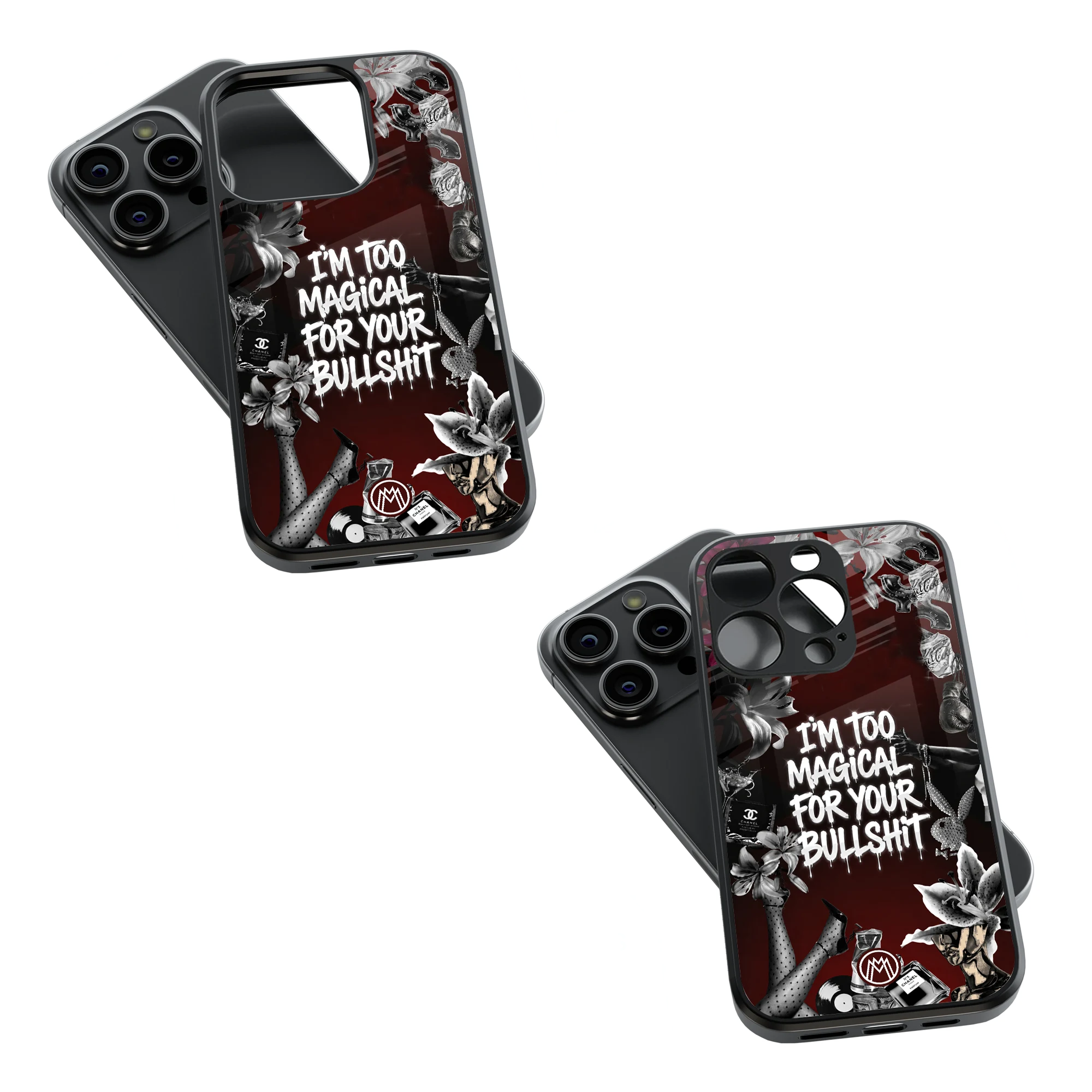 Trendy Glass Back Mobile Case for iPhone, Samsung, Redmi, OnePlus, Google Pixel, Motorola