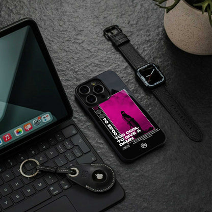 too cool to give a damn back phone cover | glass case for iphone 13 pro max