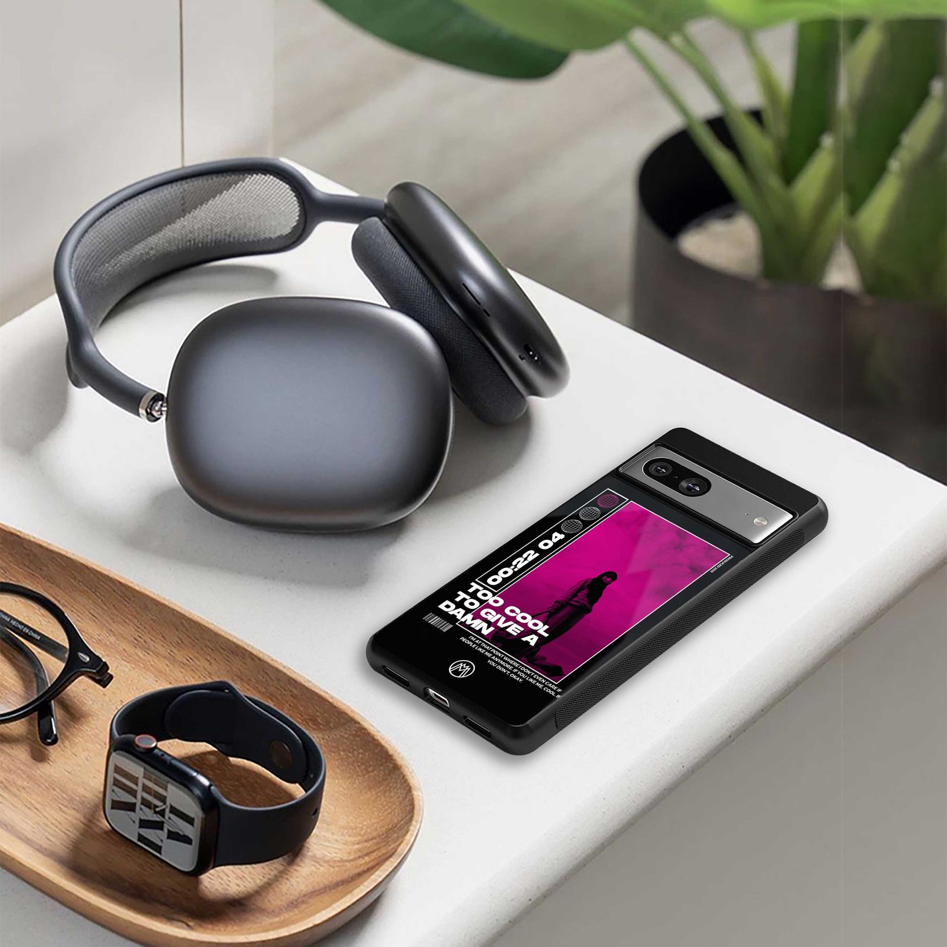 too cool to give a damn back phone cover | glass case for oneplus nord 4