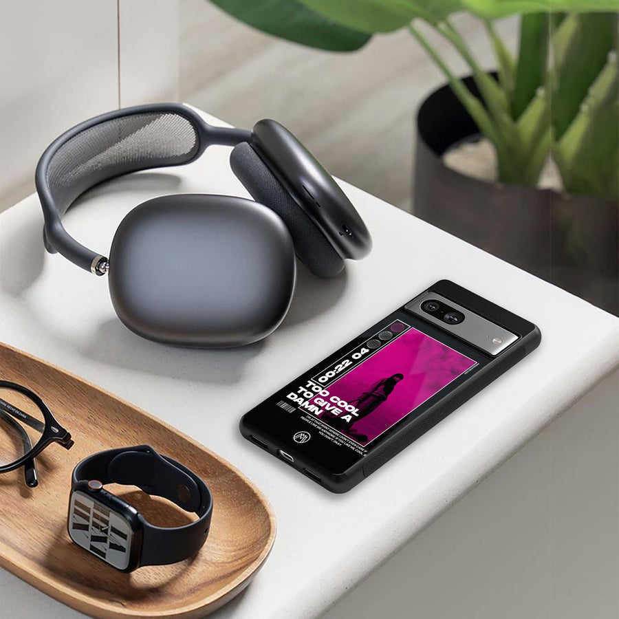 Too Cool To Give A Damn Phone Cover | Glass Case