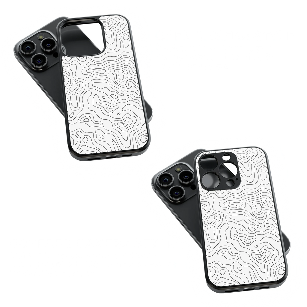 Trendy Glass Back Mobile Case for iPhone, Samsung, Redmi, OnePlus, Google Pixel, Motorola