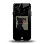 tourist trap back phone cover | glass case for iphone 15 plus