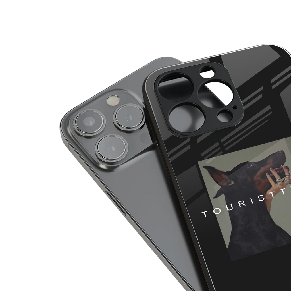 tourist trap back phone cover | glass case for iphone 15 pro