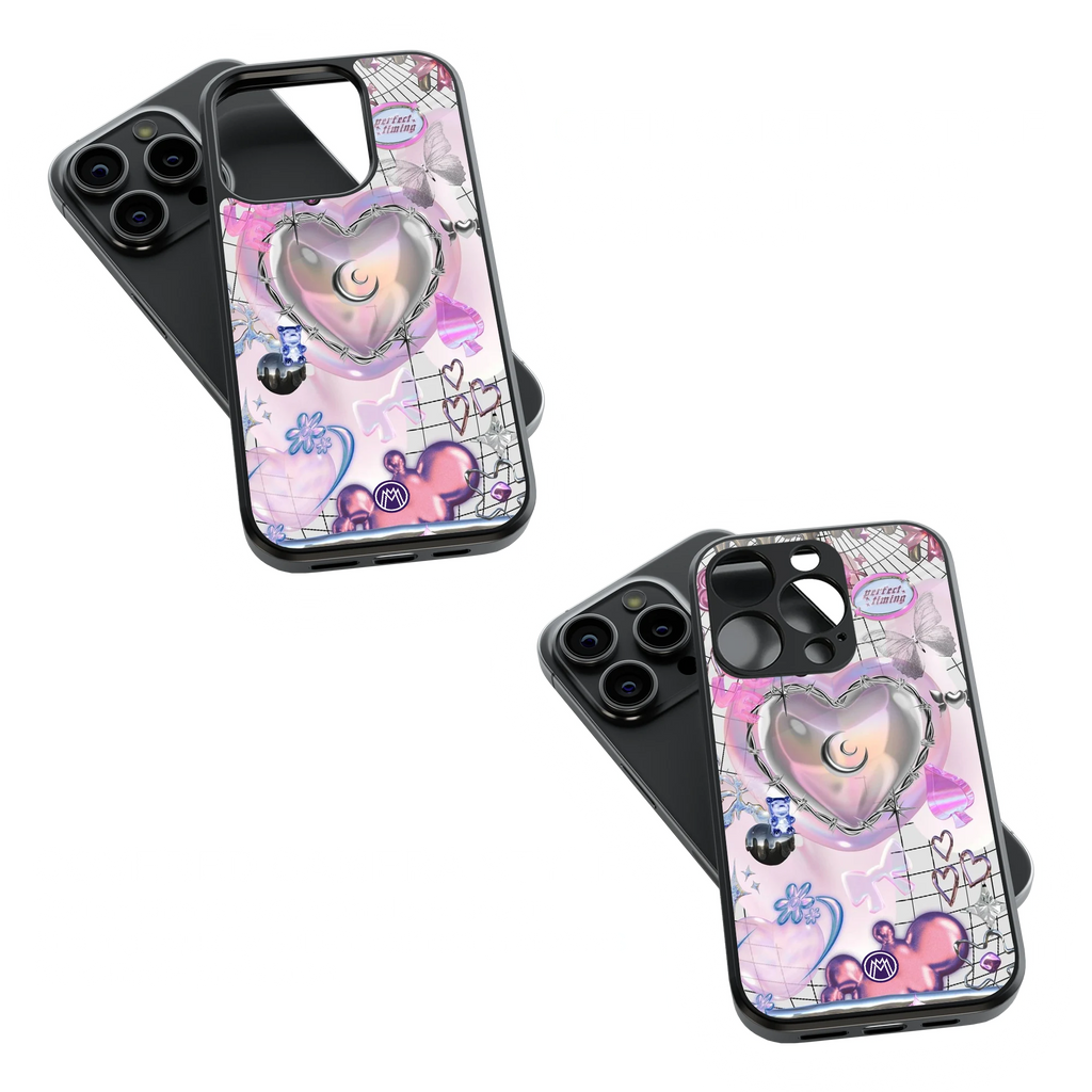 Trendy Glass Back Mobile Case for iPhone, Samsung, Redmi, OnePlus, Google Pixel, Motorola
