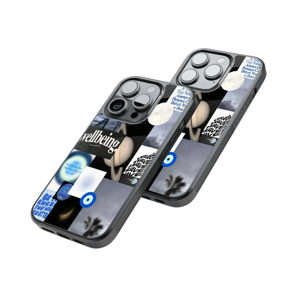 Protective Glass Back Phone Case Compatible with iPhone, Samsung, OnePlus, Pixel & More