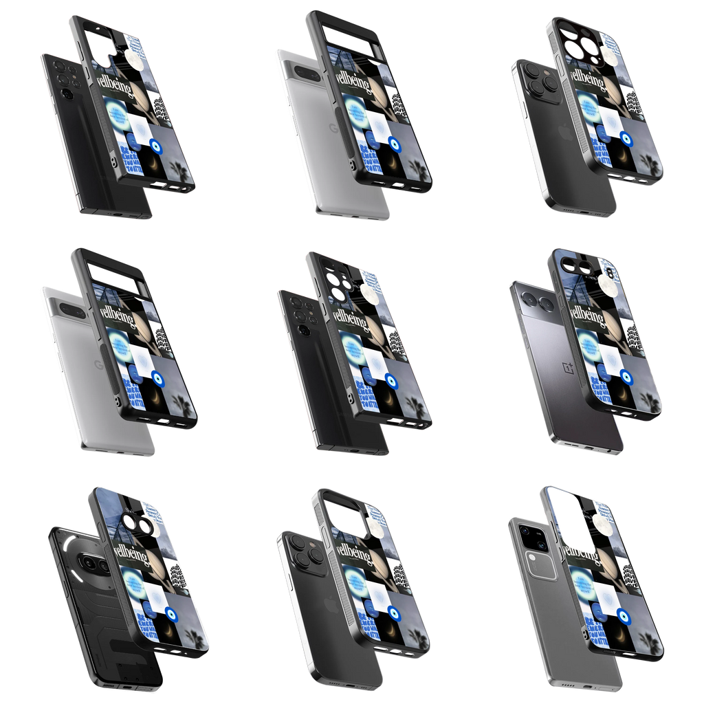 Durable Glass Back Mobile Case for iPhone, Samsung, OnePlus, Google Pixel, Redmi, Vivo, Oppo
