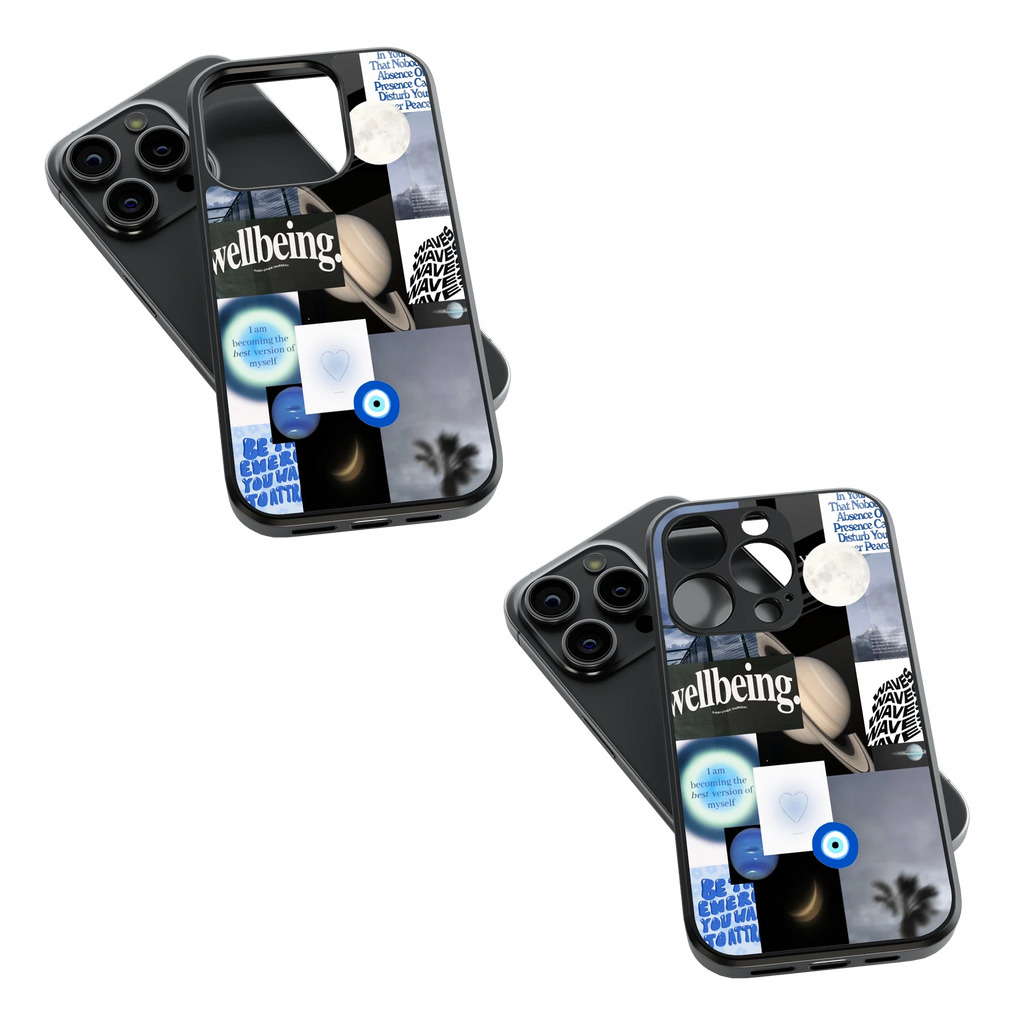 Trendy Glass Back Mobile Case for iPhone, Samsung, Redmi, OnePlus, Google Pixel, Motorola