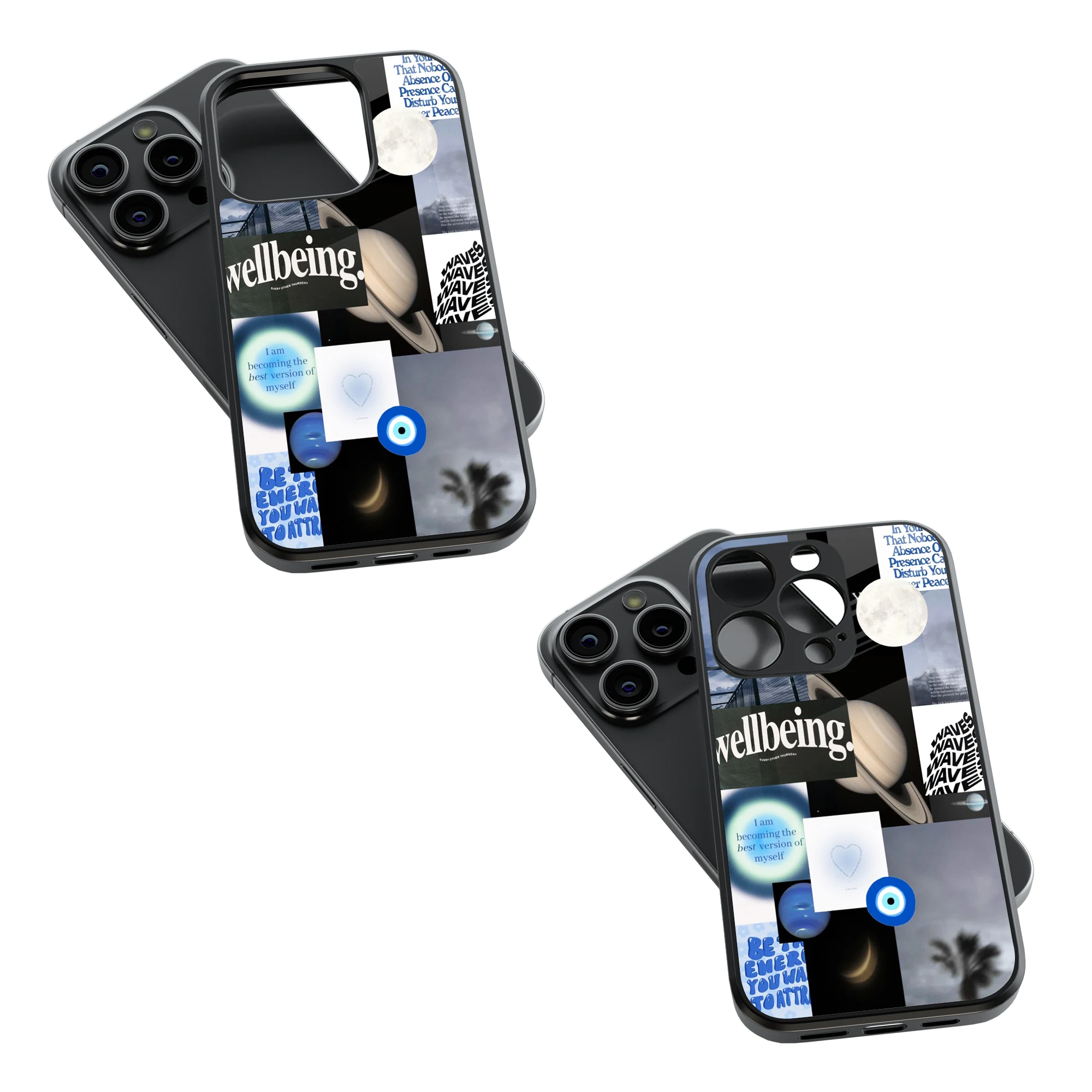 Trendy Glass Back Mobile Case for iPhone, Samsung, Redmi, OnePlus, Google Pixel, Motorola