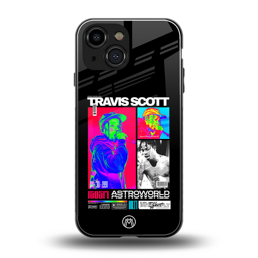 travis scott astroworld back phone cover | glass case for iphone 13 mini