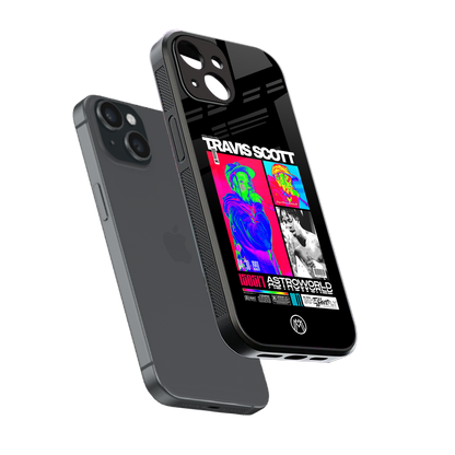 travis scott astroworld back phone cover | glass case for iphone 13 mini