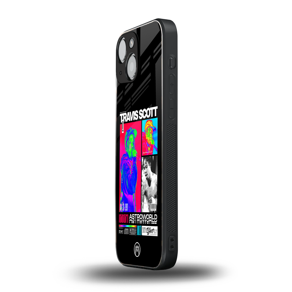 travis scott astroworld back phone cover | glass case for iphone 13 mini