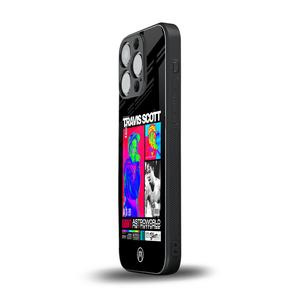 travis scott astroworld back phone cover | glass case for iphone 13 pro