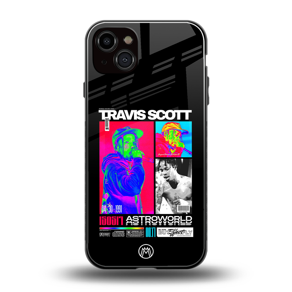 travis scott astroworld back phone cover | glass case for iphone 14 plus