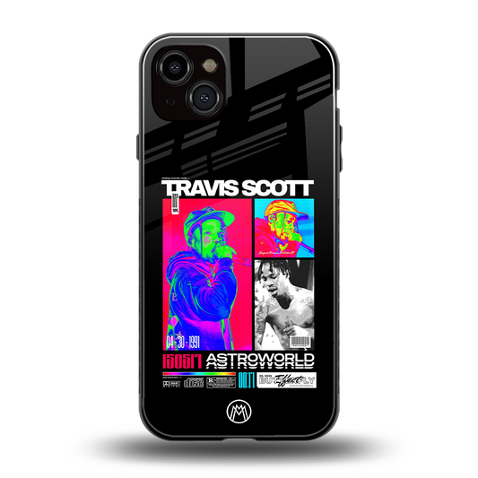 travis scott astroworld back phone cover | glass case for iphone 14 plus