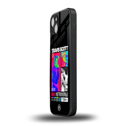 travis scott astroworld back phone cover | glass case for iphone 14 plus