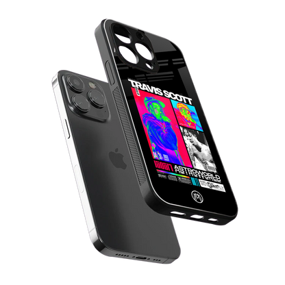travis scott astroworld back phone cover | glass case for iphone 14 pro max
