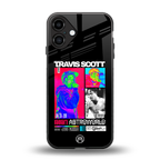 travis scott astroworld back phone cover | glass case for iphone 16 plus