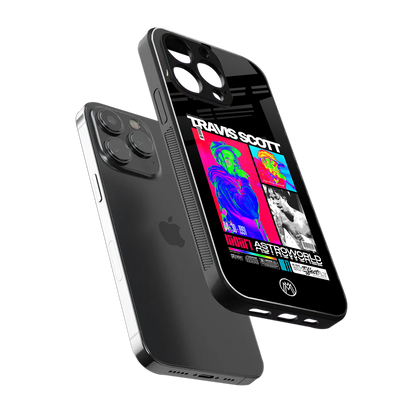 travis scott astroworld back phone cover | glass case for iphone 16 pro max