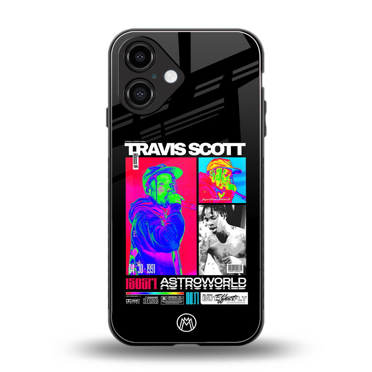 travis scott astroworld back phone cover | glass case for iphone 16