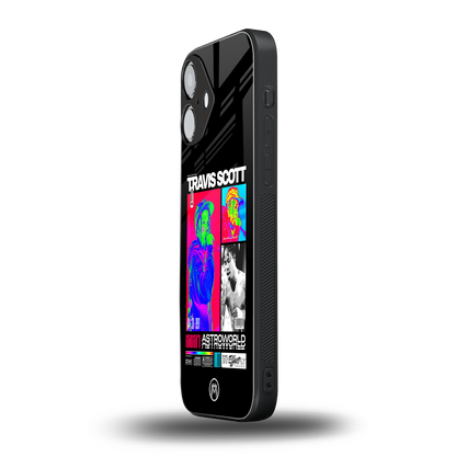 travis scott astroworld back phone cover | glass case for iphone 16