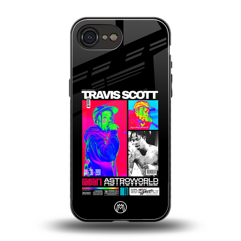 travis scott astroworld back phone cover | glass case for iphone 16e