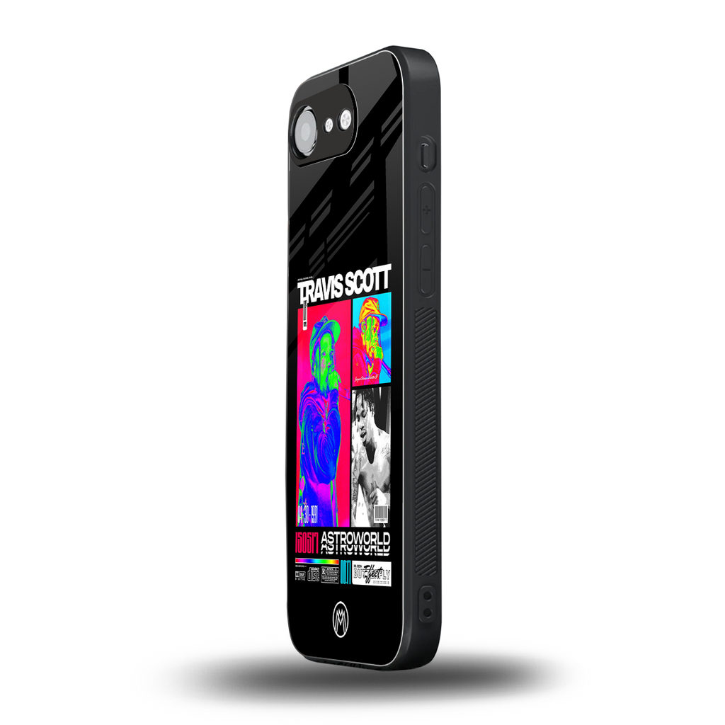 travis scott astroworld back phone cover | glass case for iphone 16e