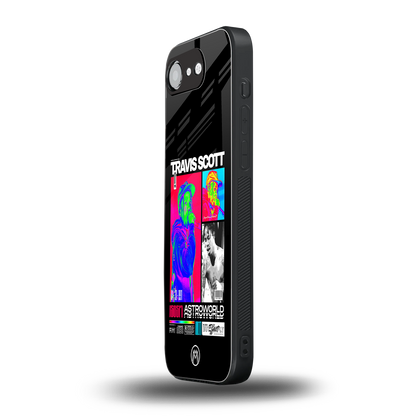 travis scott astroworld back phone cover | glass case for iphone 16e