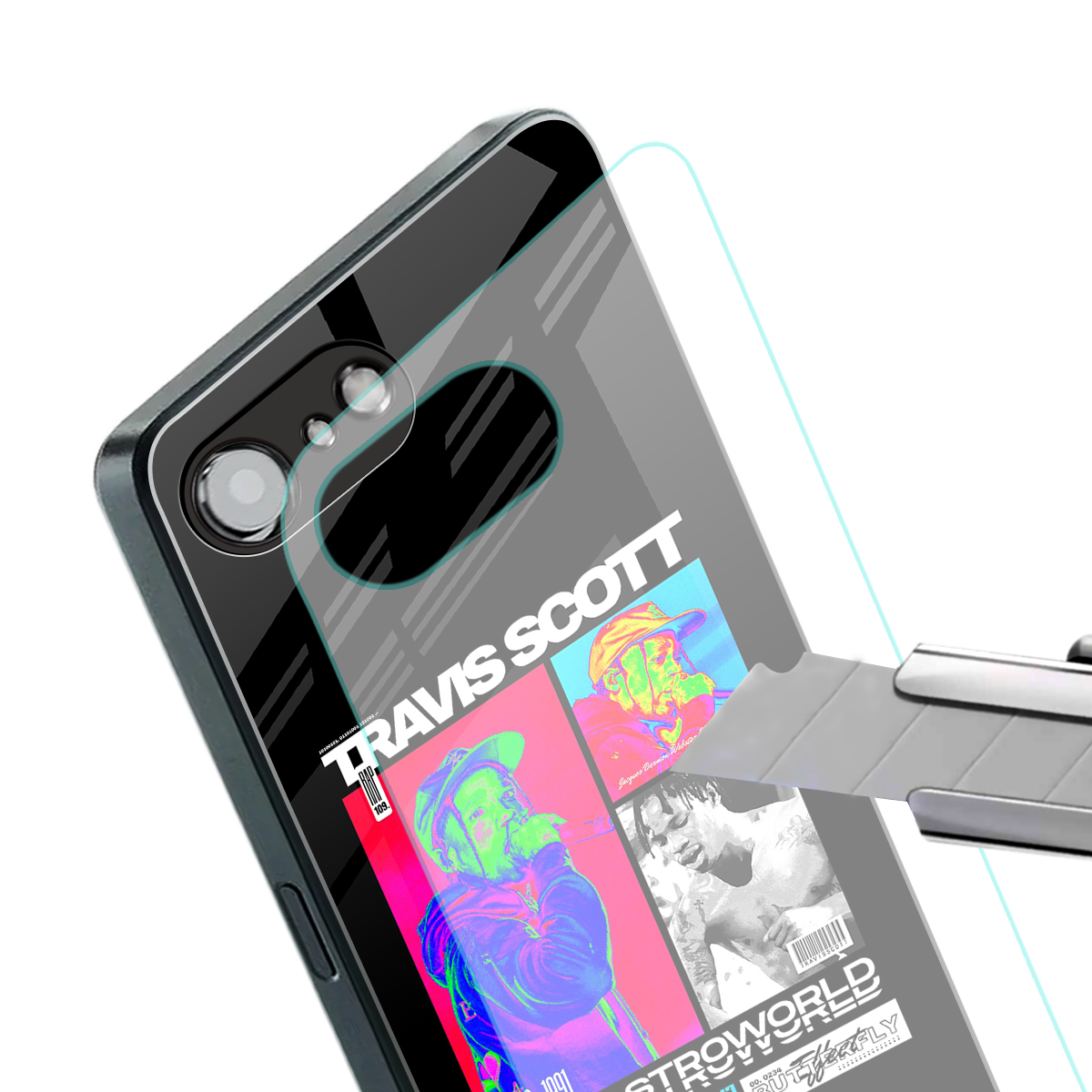 travis scott astroworld back phone cover | glass case for iphone 16e