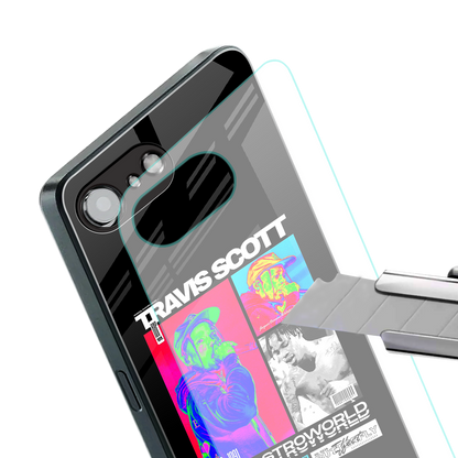 travis scott astroworld back phone cover | glass case for iphone 16e