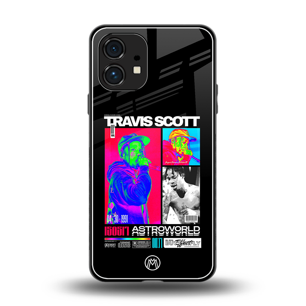 travis scott astroworld back phone cover | glass case for nothing phone 1