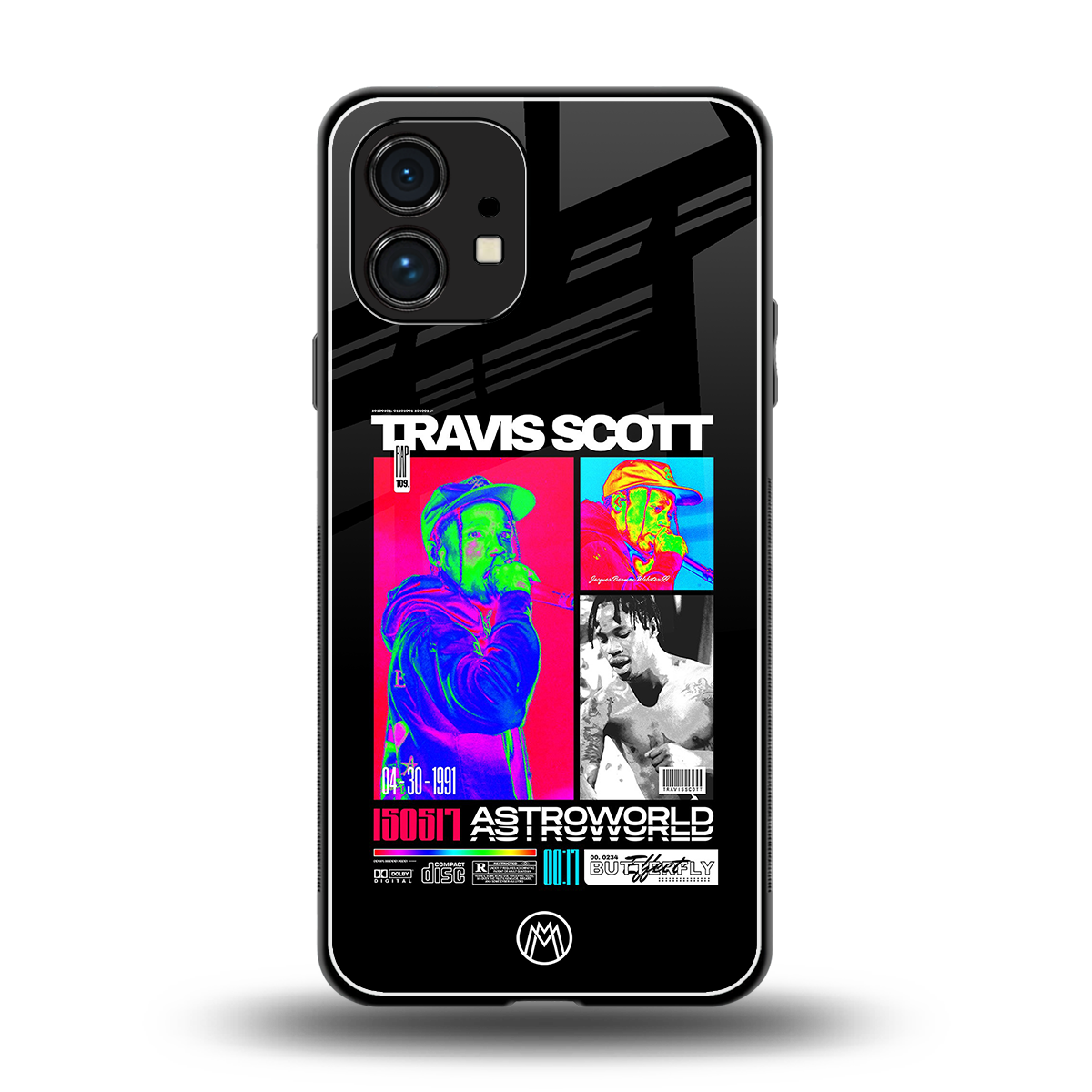 travis scott astroworld back phone cover | glass case for nothing phone 1