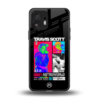 travis scott astroworld back phone cover | glass case for nothing phone 2