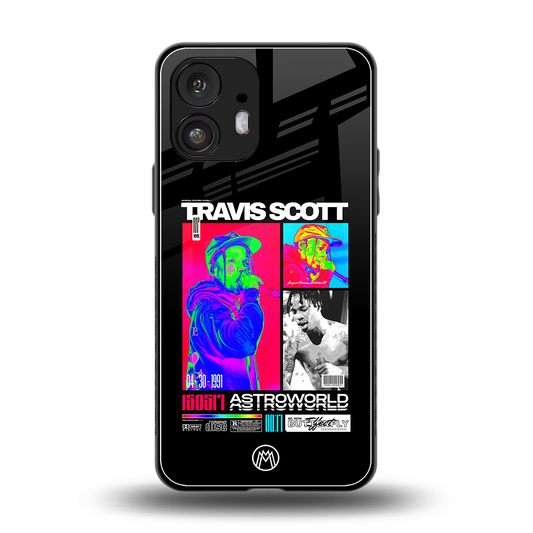 travis scott astroworld back phone cover | glass case for nothing phone 2