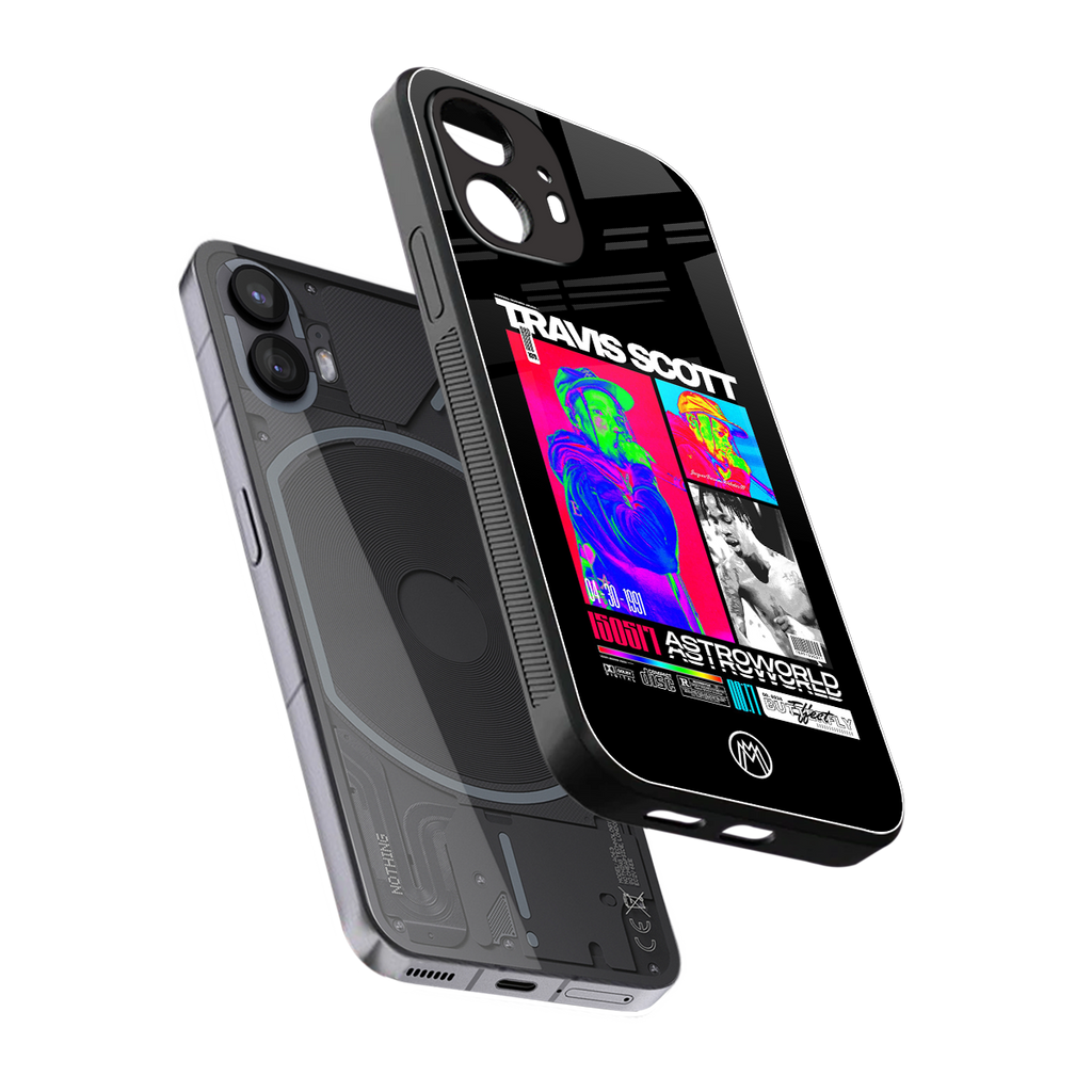 travis scott astroworld back phone cover | glass case for nothing phone 2