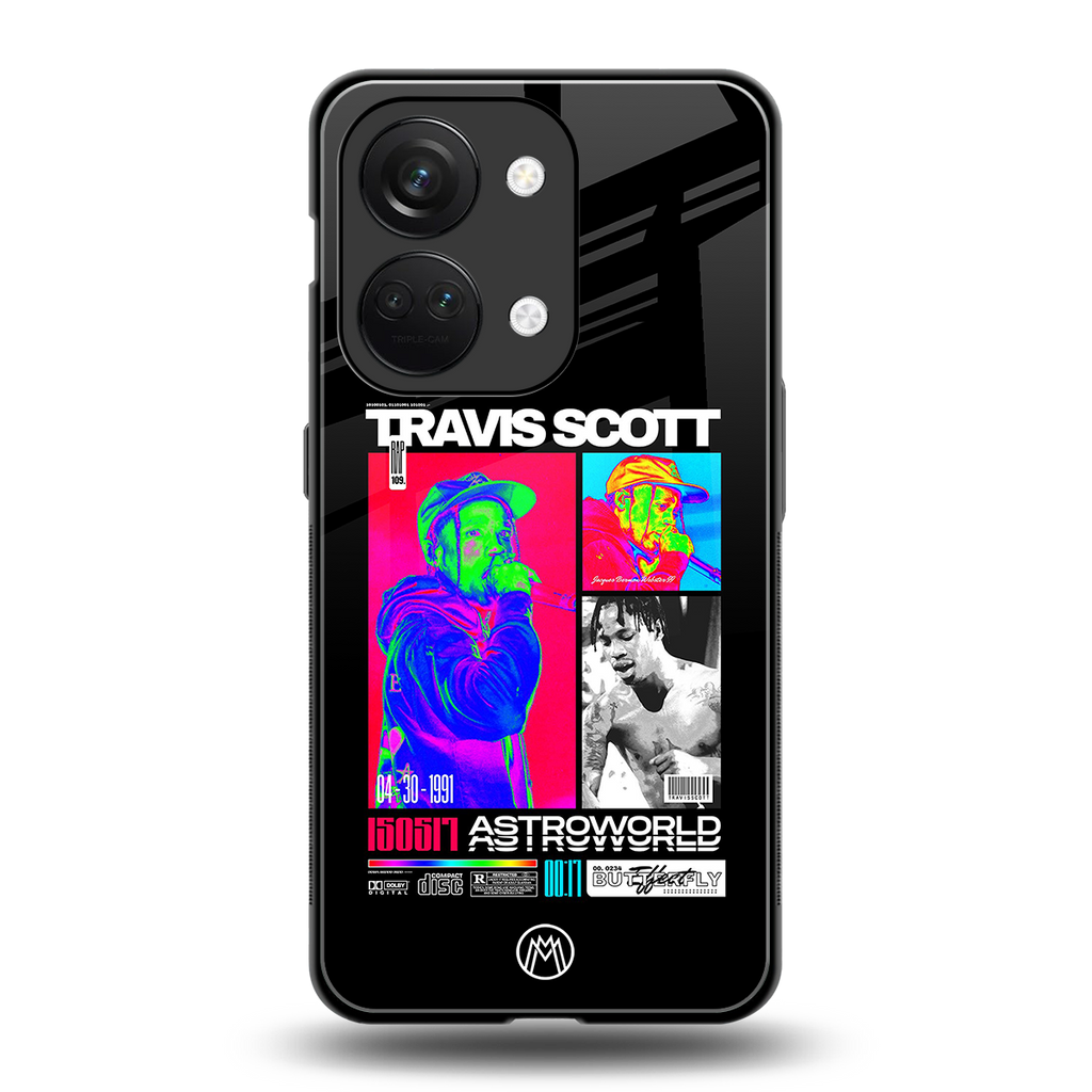 travis scott astroworld back phone cover | glass case for oneplus nord 3