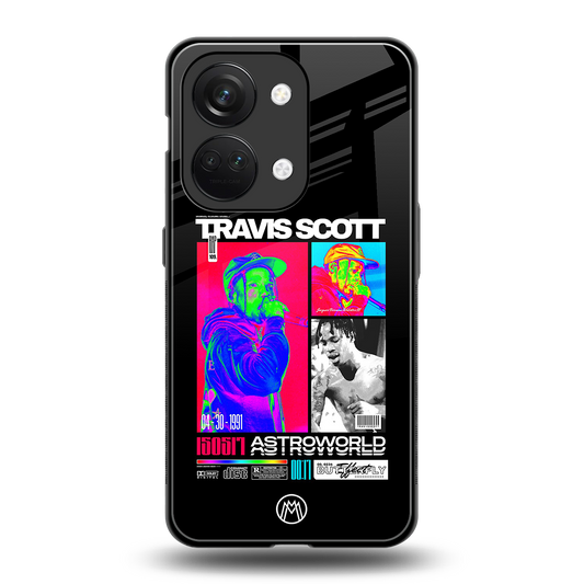 travis scott astroworld back phone cover | glass case for oneplus nord 3