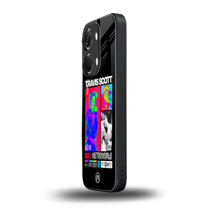 travis scott astroworld back phone cover | glass case for oneplus nord 3