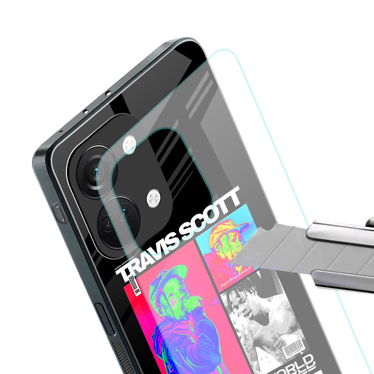 travis scott astroworld back phone cover | glass case for oneplus nord 3