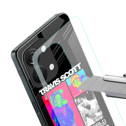 travis scott astroworld back phone cover | glass case for oneplus nord 3