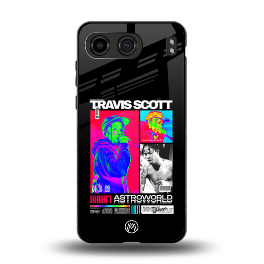 travis scott astroworld back phone cover | glass case for oneplus nord 4