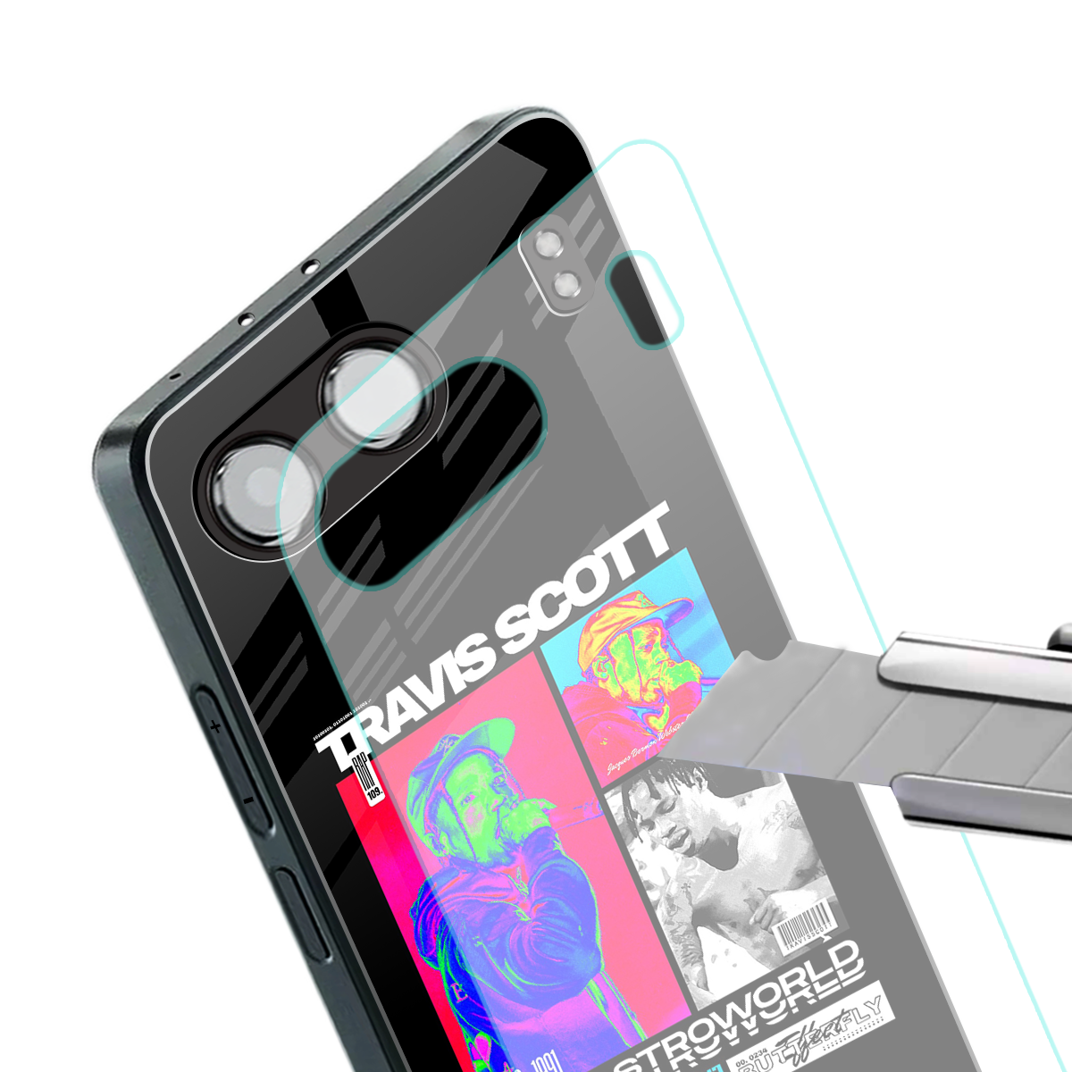 travis scott astroworld back phone cover | glass case for oneplus nord 4
