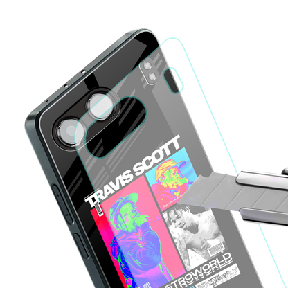 travis scott astroworld back phone cover | glass case for oneplus nord 4