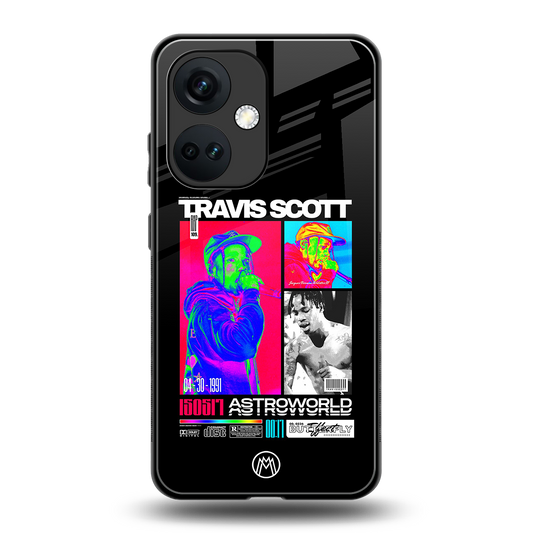 travis scott astroworld back phone cover | glass case for oneplus nord ce 3