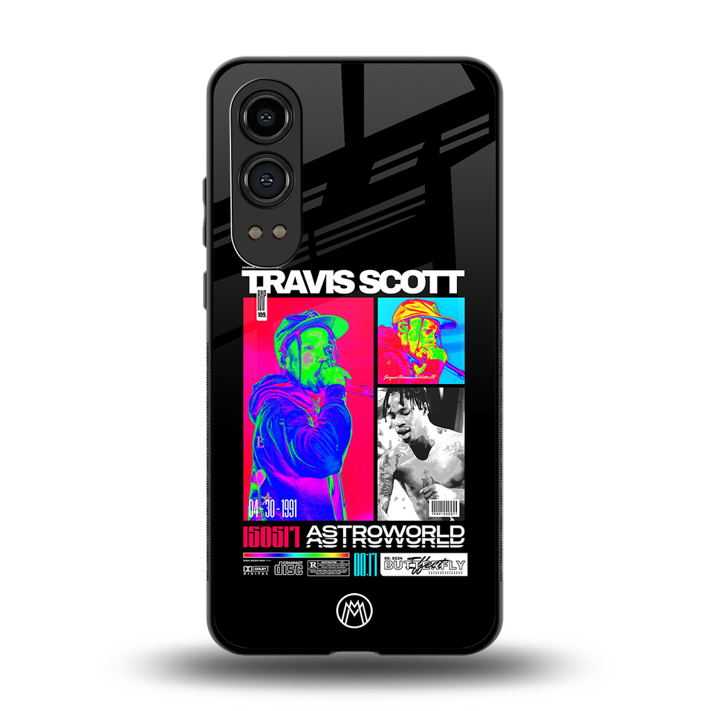 travis scott astroworld back phone cover | glass case for oneplus nord ce 4 lite