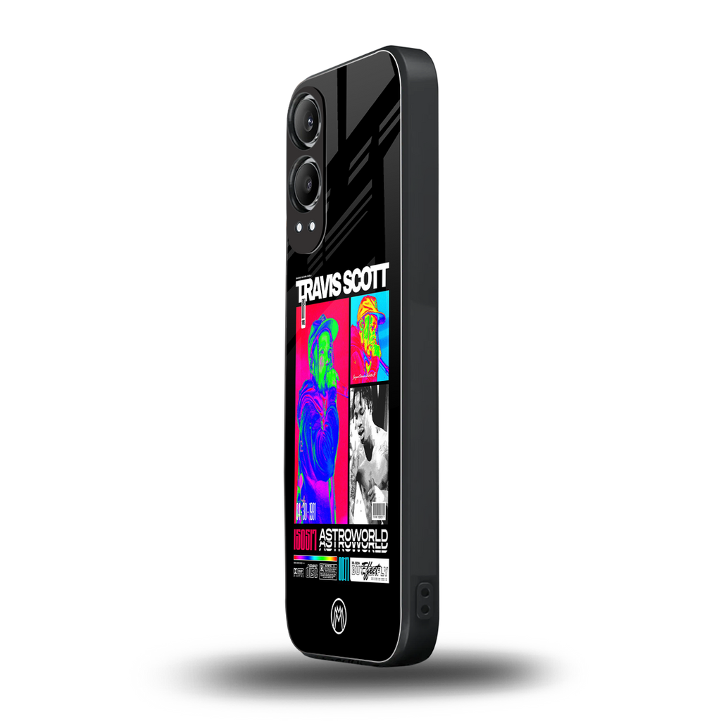 travis scott astroworld back phone cover | glass case for oneplus nord ce 4 lite