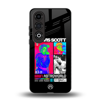 travis scott astroworld back phone cover | glass case for oneplus nord ce 4