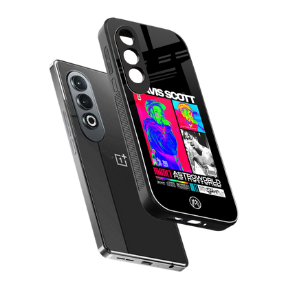 travis scott astroworld back phone cover | glass case for oneplus nord ce 4