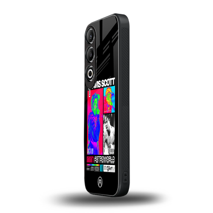 travis scott astroworld back phone cover | glass case for oneplus nord ce 4